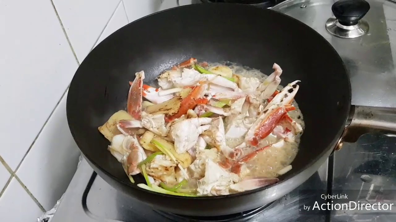 星期一教室薑蔥炒蟹