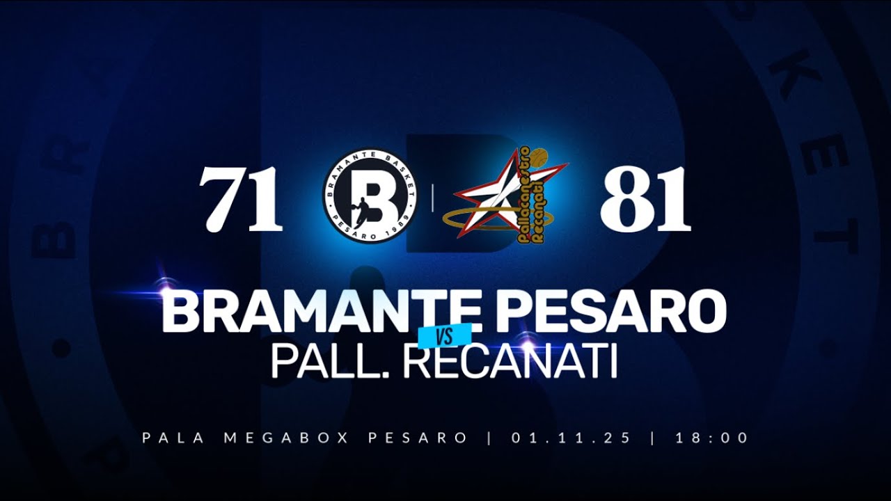Bramante Pesaro - Svethia Pallacanestro Recanati