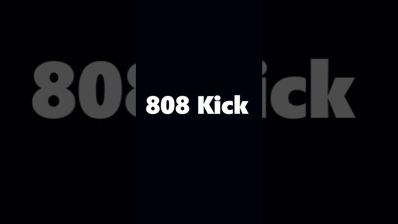 808 Drum Kick - Sound Effect [HD]