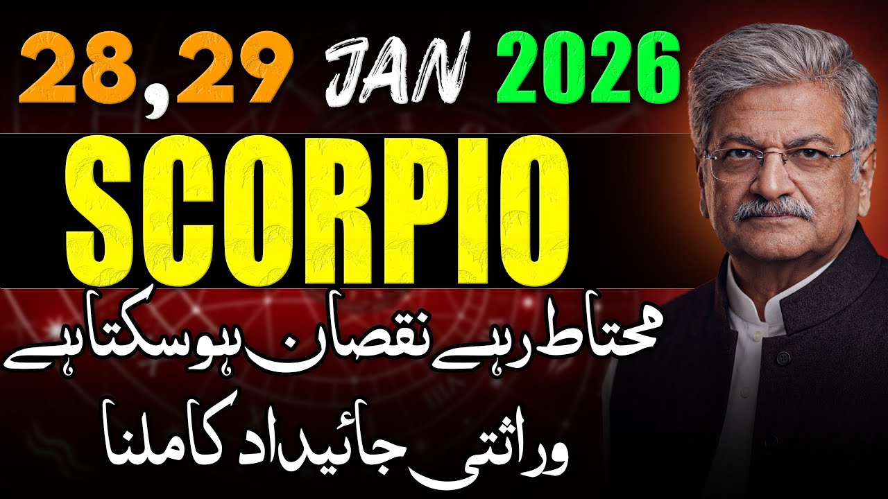 Scorpio Weekly Horoscope  | 28, 29 January 2026 |  Syed M Ajmal Rahim