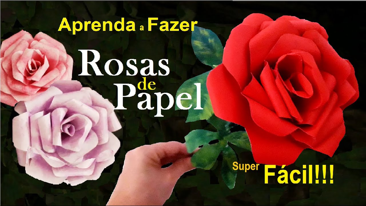 Como Fazer Rosa de Papel Fácil