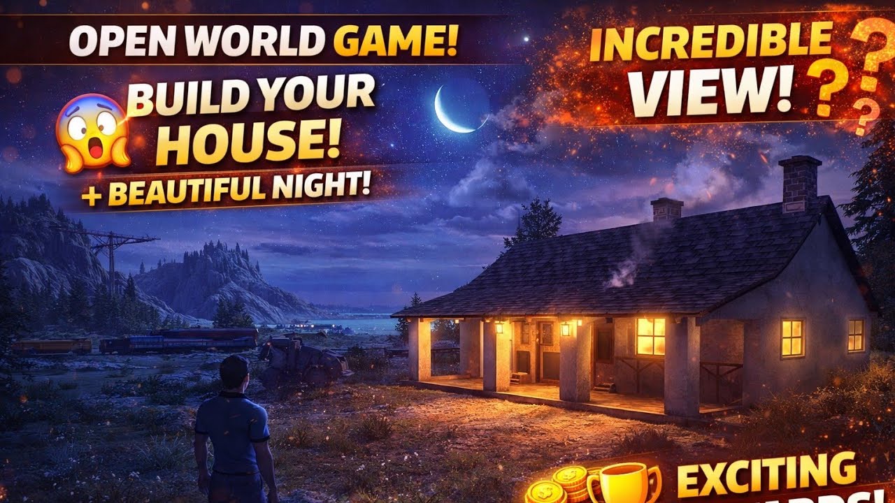 I Built My Own House 😍 | Beautiful Night View 🌙✨ | OTR Offroading | Open World Games