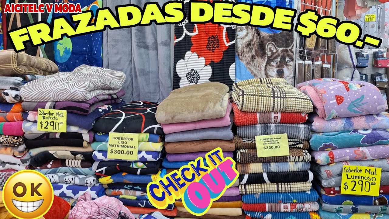 COBERTORES COBIJAS EDREDONES FRAZADAS DESDE $60.- CORTINAS Y MUCHO MÁS EN LA MERCED