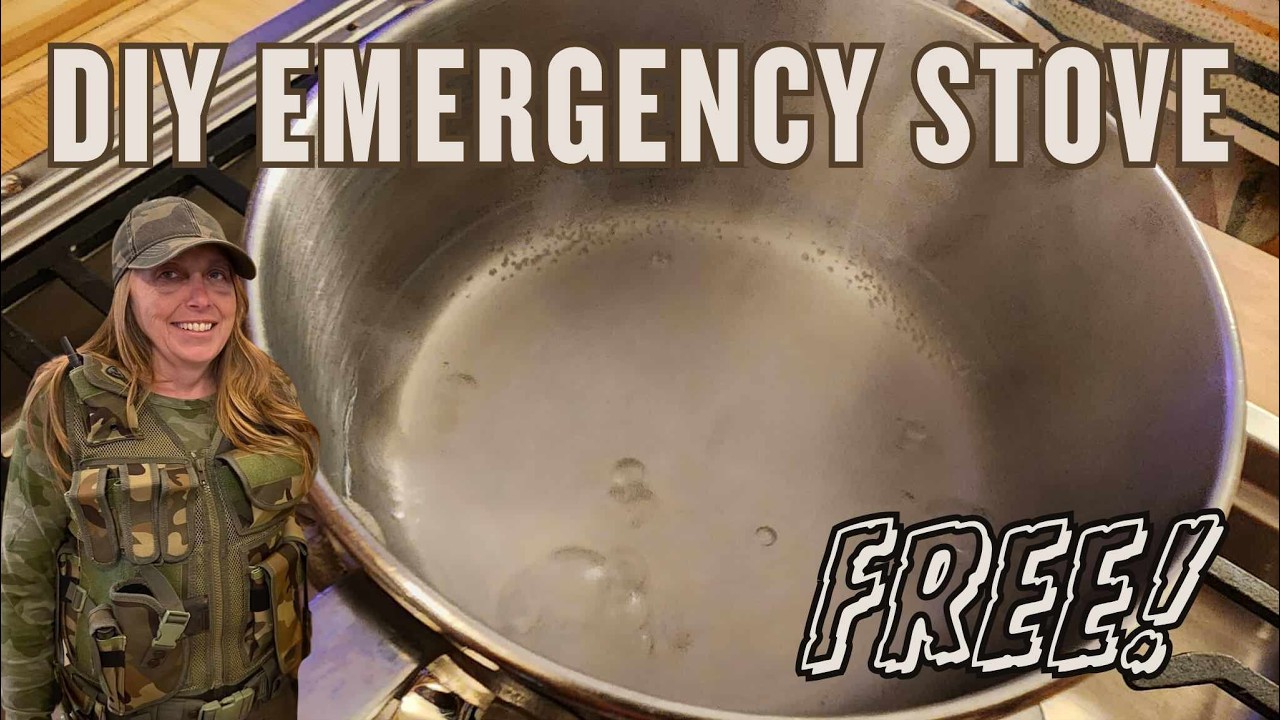 Emergency Stove - FREE FAST EASY - BE READY - The Hillbilly Kitchen #diy #cooking #free #weather