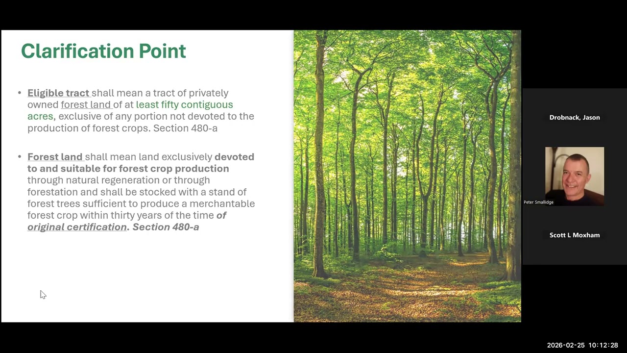 A NY woodland owner's guide to the 480a updated regulations.