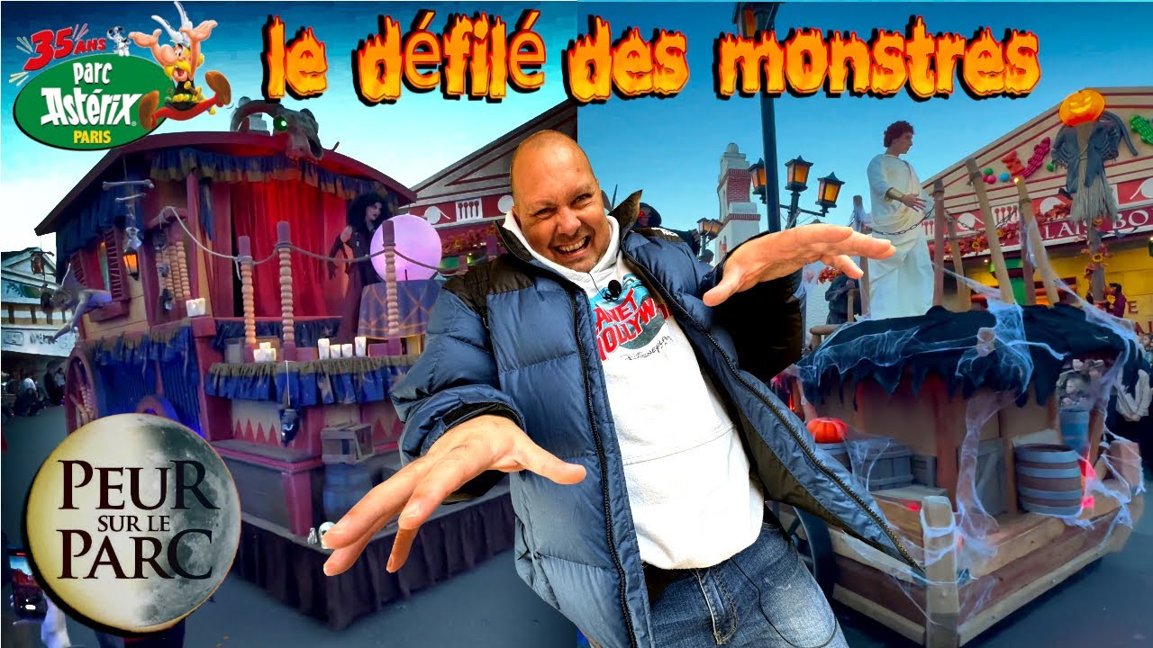 NOUVELLE PARADE HALLOWEEN 2024 LE DEFILE DES MONSTRES A PEUR SUR LE PARC ASTERIX
