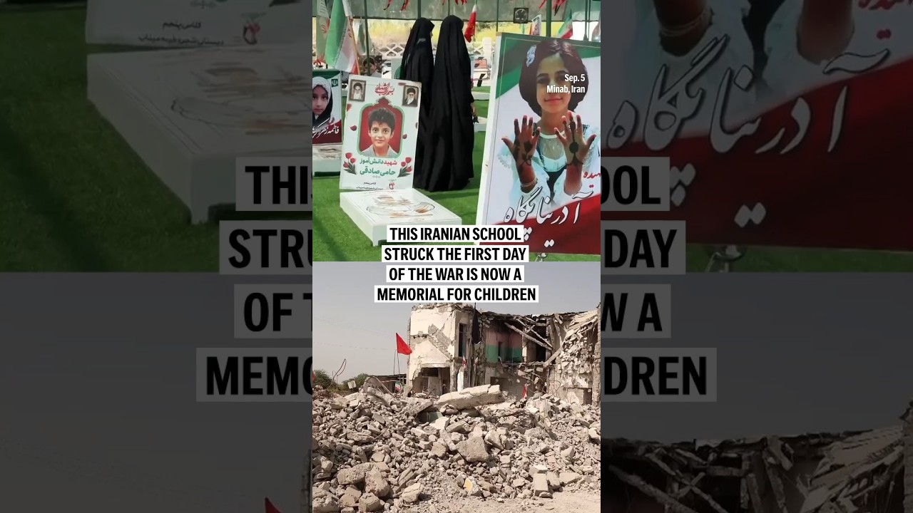 This Iranian school struck the first day of the war is now a memorial for children