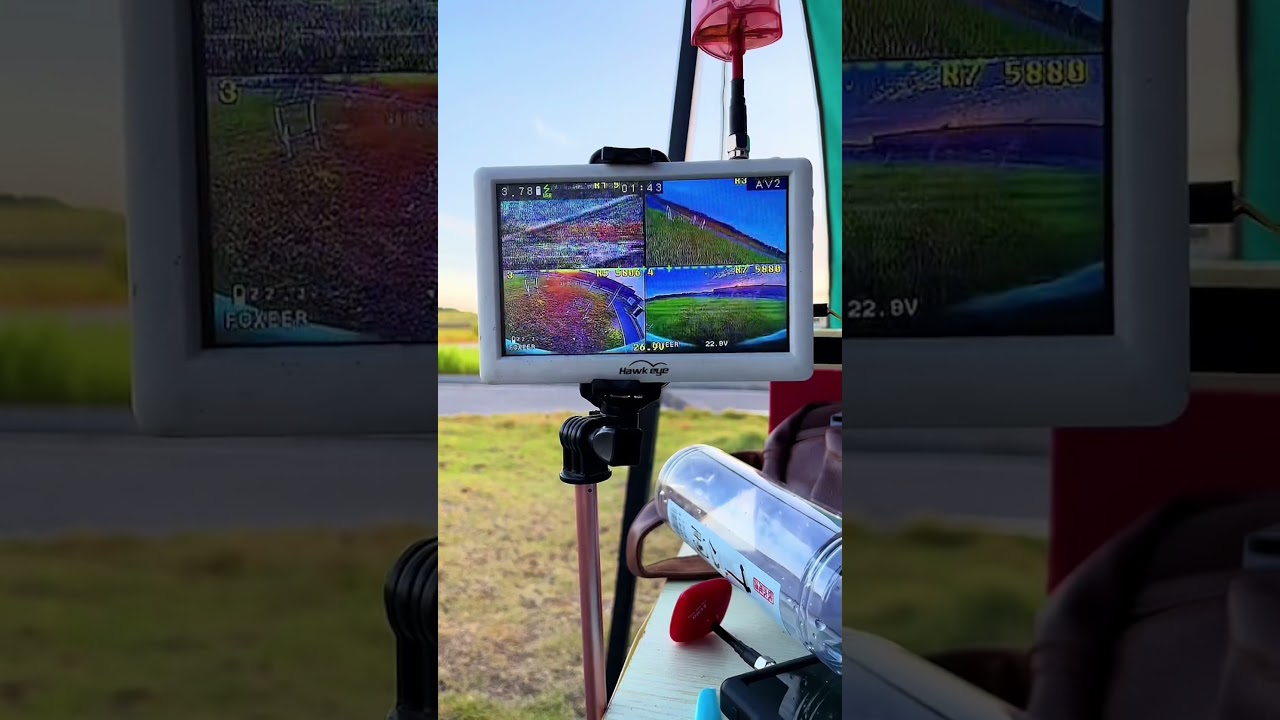 Hawkeye Four eyes HDMI box with Little Pilot fpv Monitor