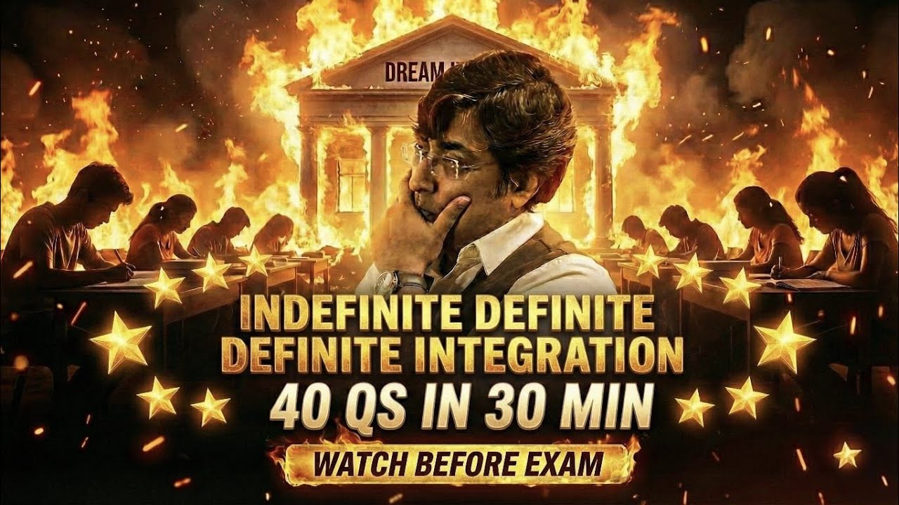 DEFINITE and INDEFINITE INTEGRATION FASTEST SOLUTION 🔥 | JEE Mains PYQs | GB Sir