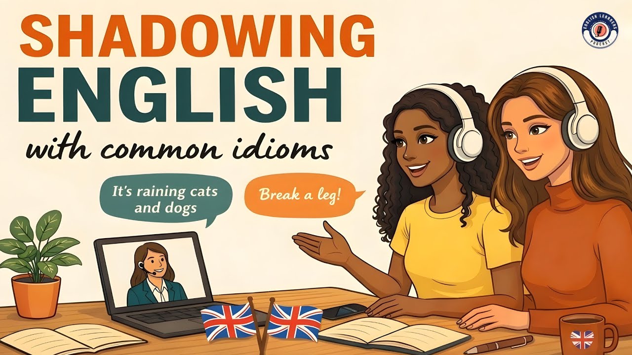 Shadowing English Speaking Practice | Speak Naturally with Idioms | Learn British Pronunciation