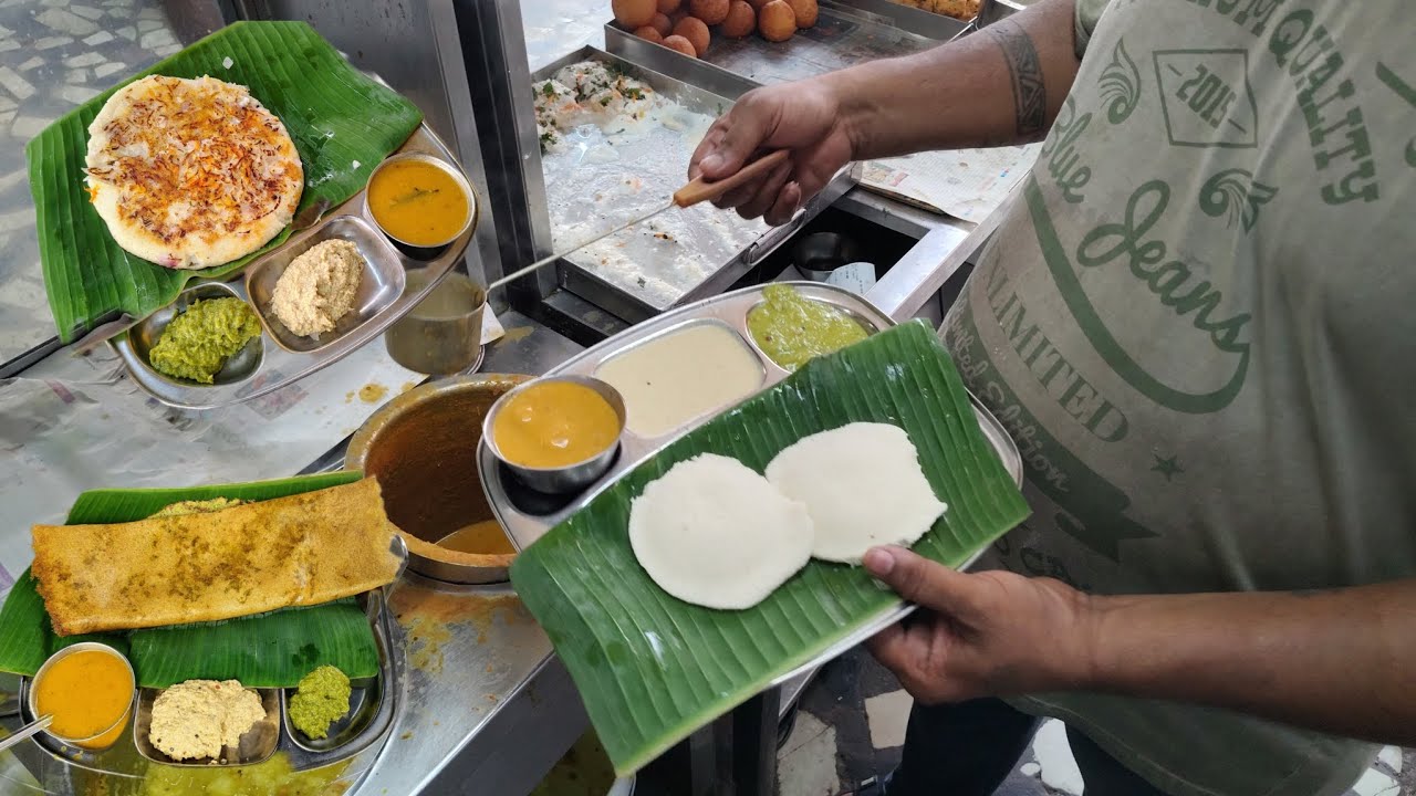 Highest Selling BREAKFAST in Tadepalli Gudem | UTAPPAM | BONDA | MASALA DOSA | Indian Street Food