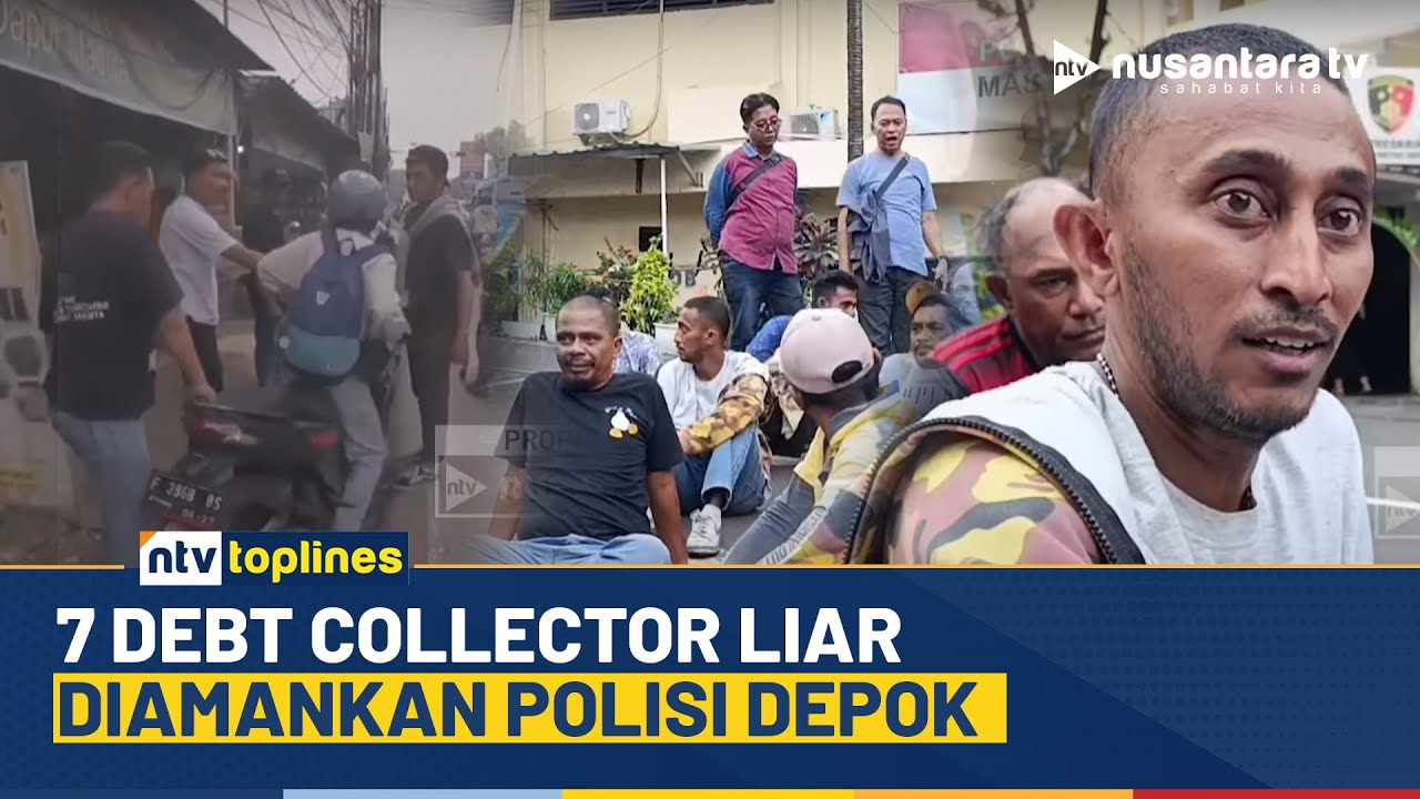 Viral! Motor Ditarik Paksa di Jalan, 7 Debt Collector Liar Ditangkap di Depok | NTV TOPLINES