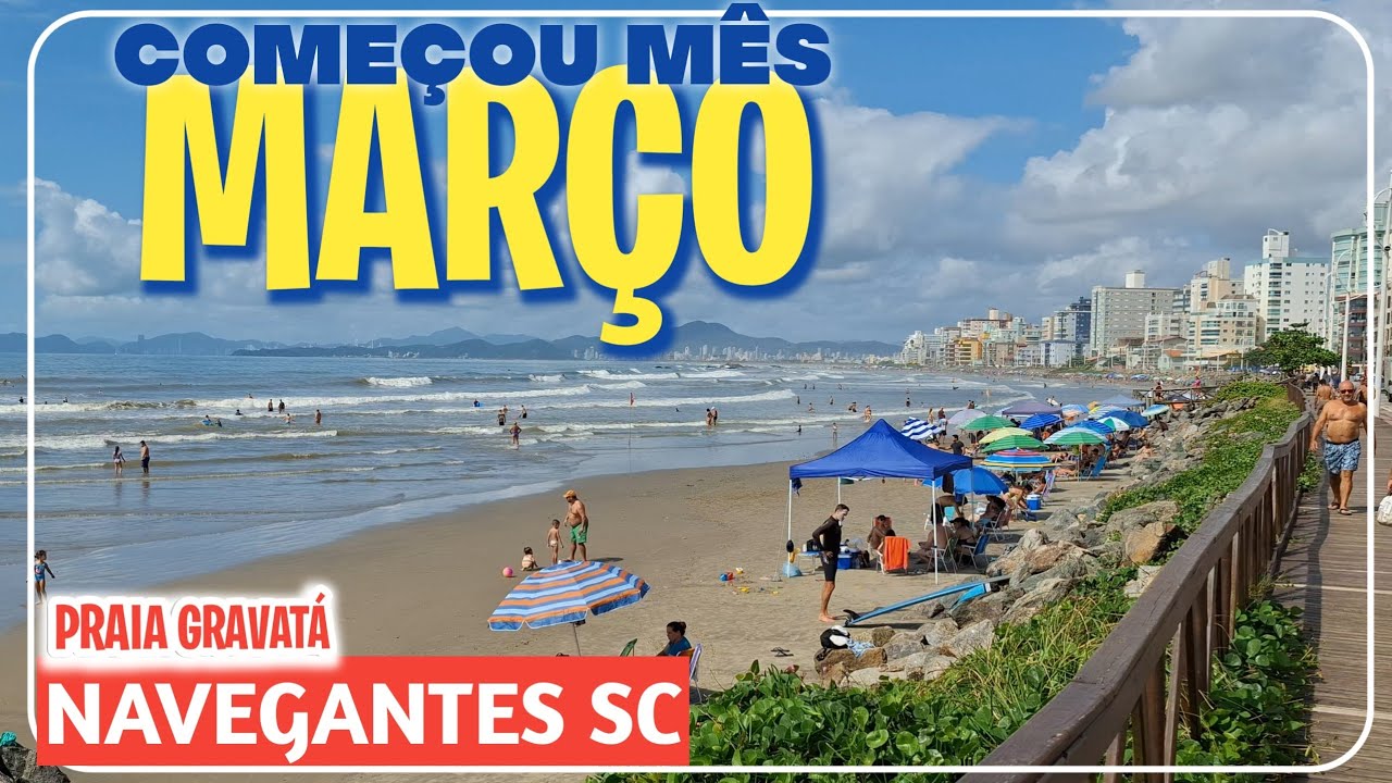 Começou Março Praia Gravatá está movimentada mesmo..Navegantes SC 01.03.26