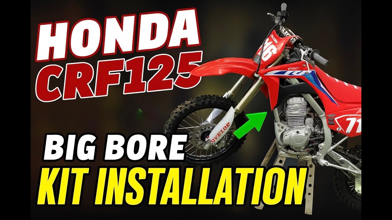 Honda CRF125 BIG BORE KIT INSTALL! 