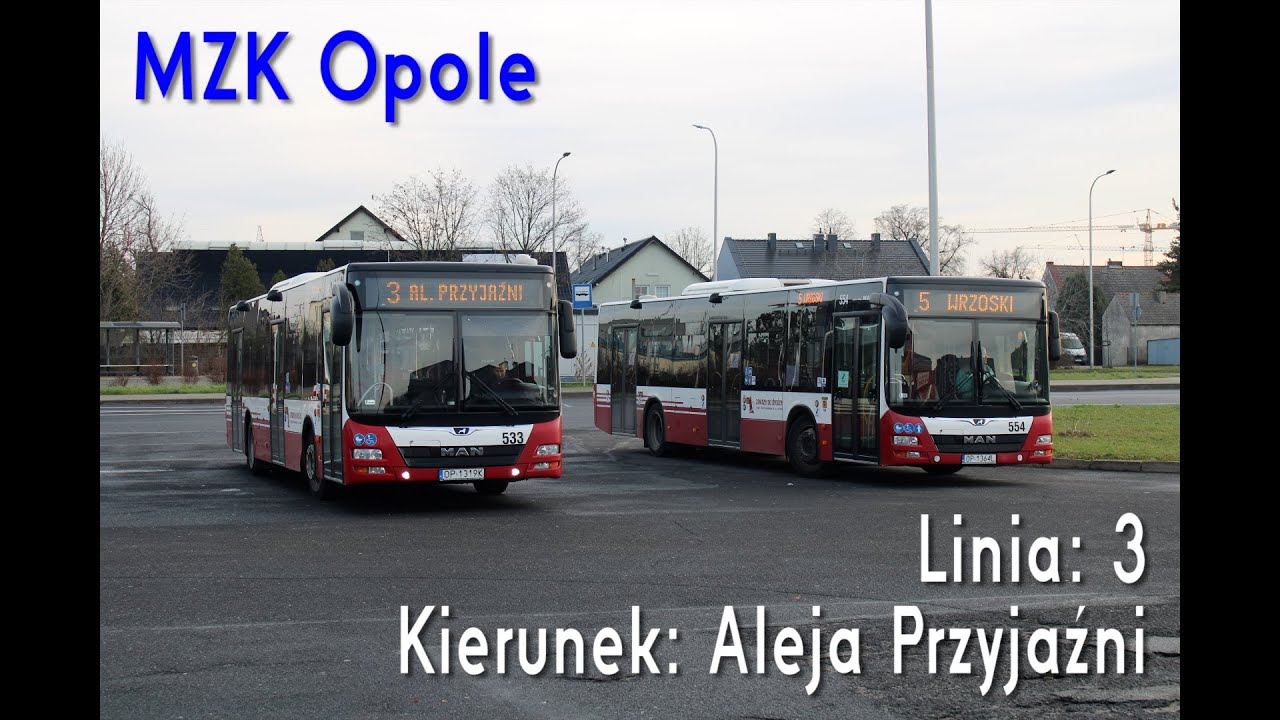 [🇵🇱PL] TIMELAPSE: MZK Opole - Linia: [🚍3]