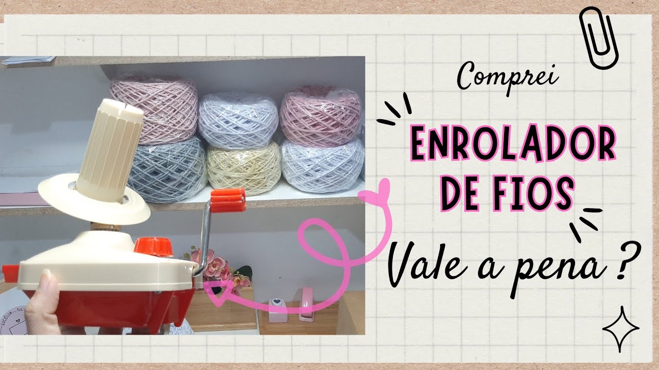 Novelador de fio,novelador de barbante,enrolador de linha.Comprinhas na shopee. Investindo na loja.