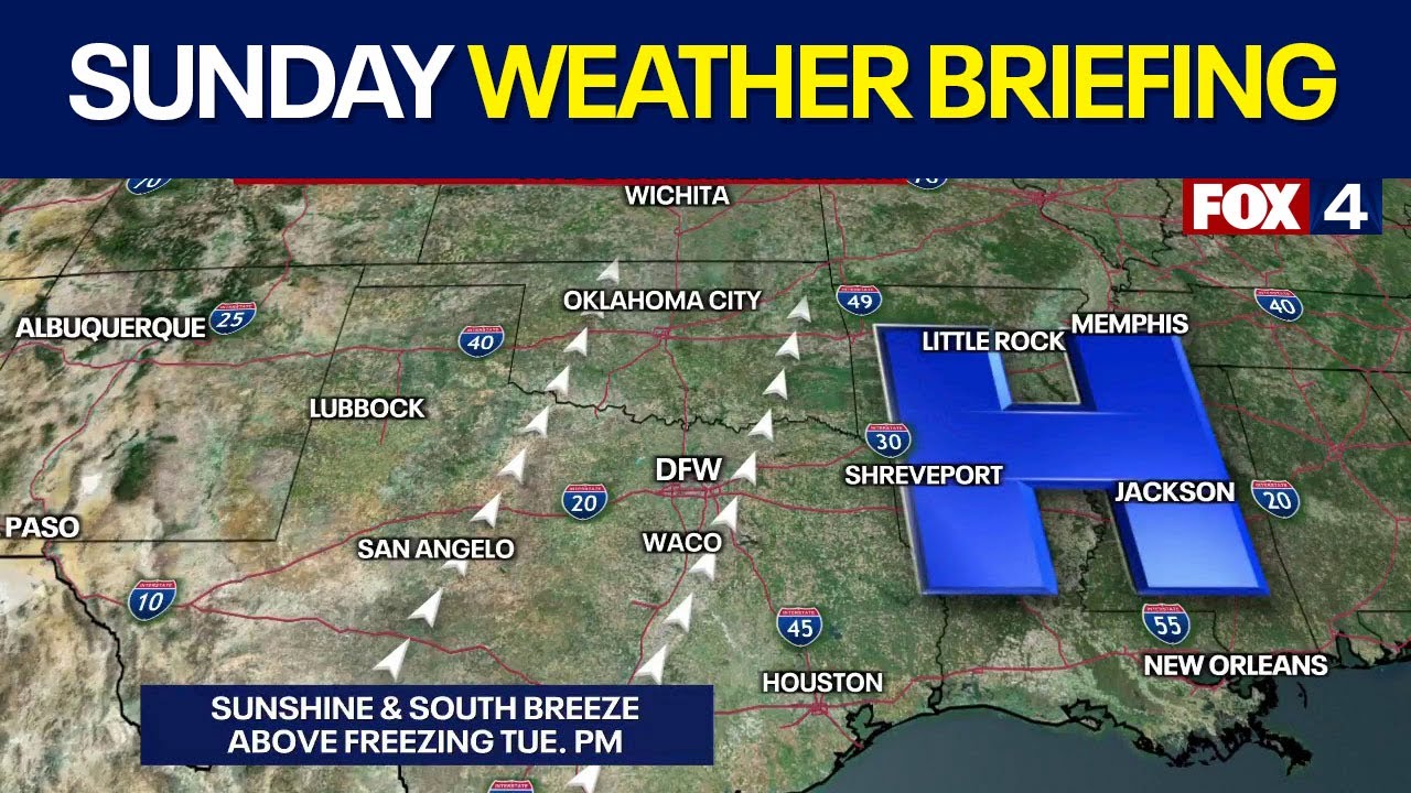 Sunday weather briefing: How North Texas looks after weekend winter storm