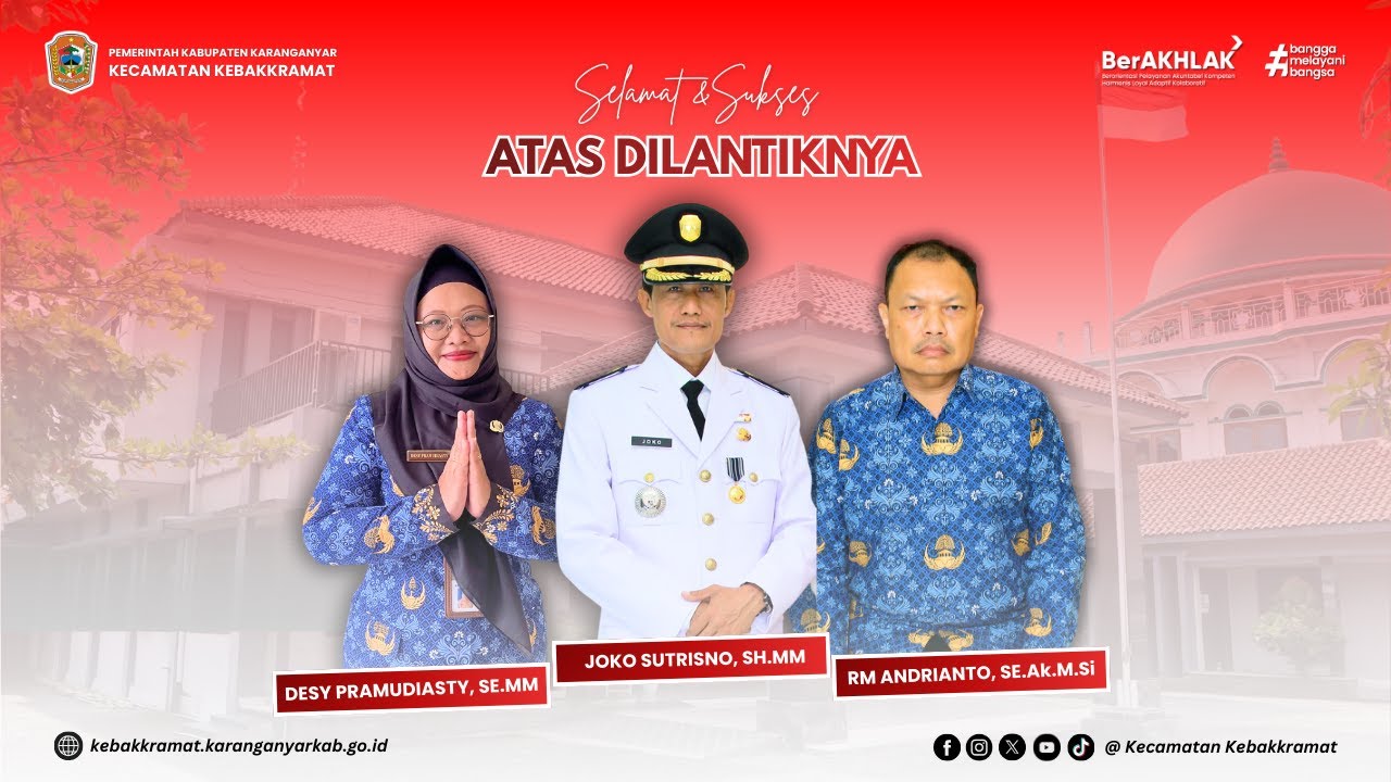Pelepasan Pejabat Struktural Kecamatan Kebakkramat Tahun 2026