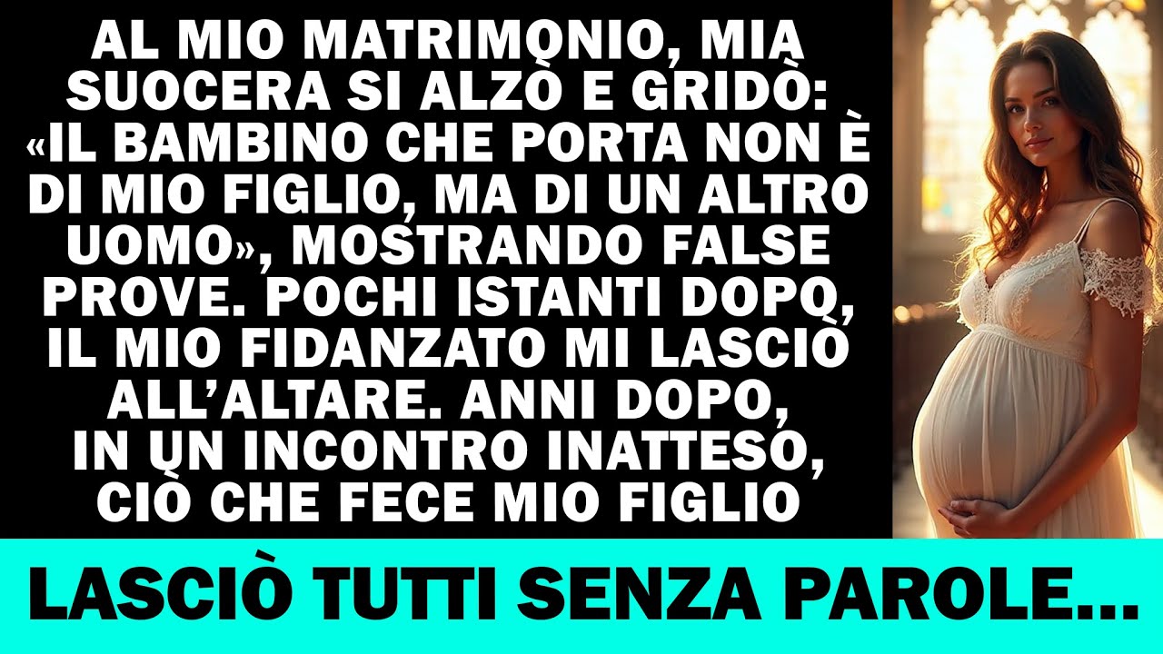 Al mio matrimonio, mia suocera gridò: 