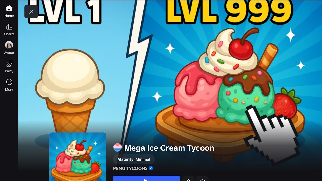 I scoop ice cream part 1 | Long chill gameplay (Mega Ice Cream Tycoon - Roblox)