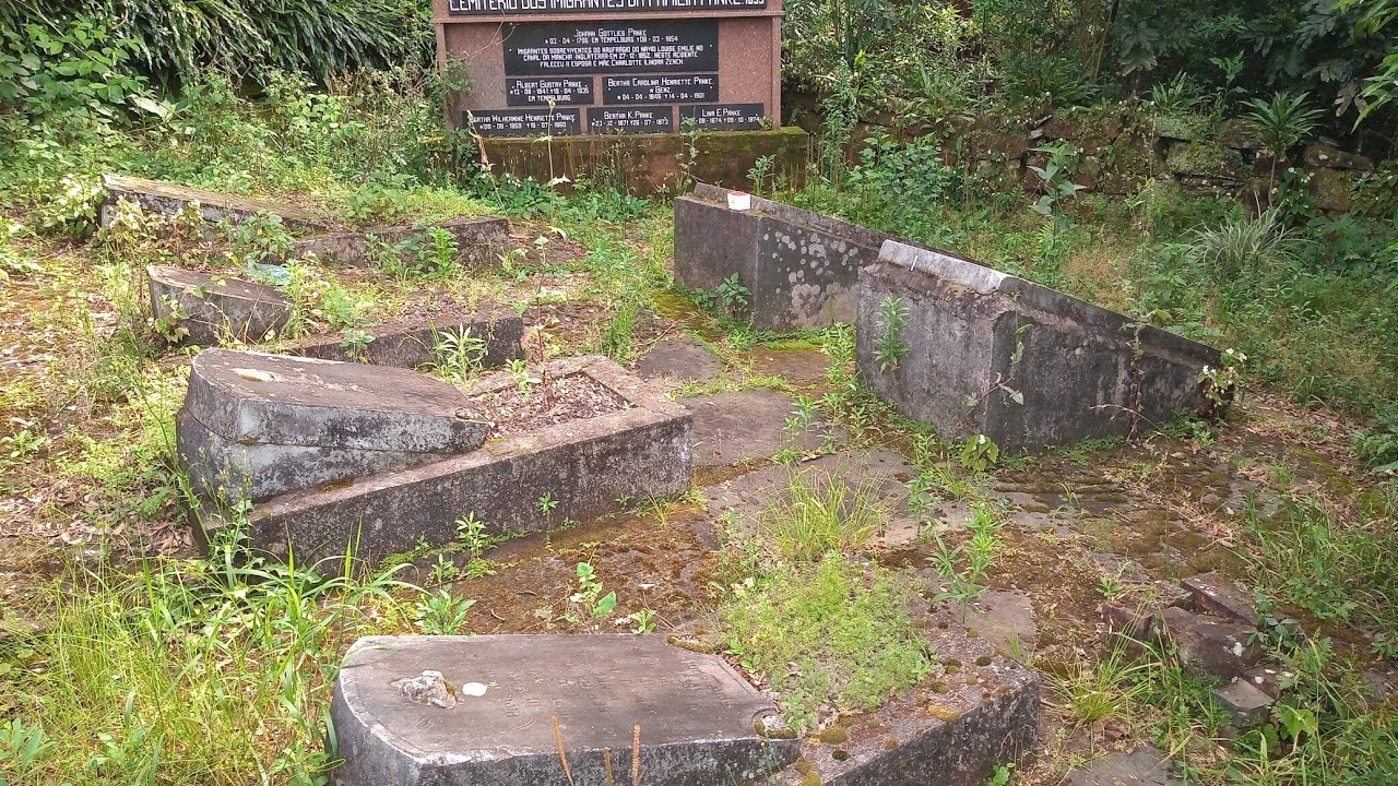 Cemitério particular dos Panke, Rio Pardinho, Santa Cruz do Sul (RS) - Lápide de 1853! 😳