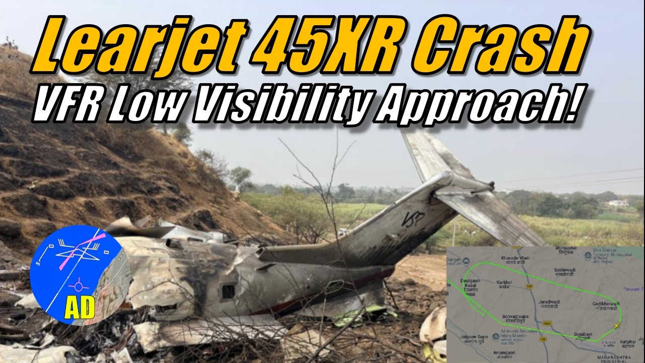 Learjet 45XR VT-SSK Crash at Baramati India! AIR Distress