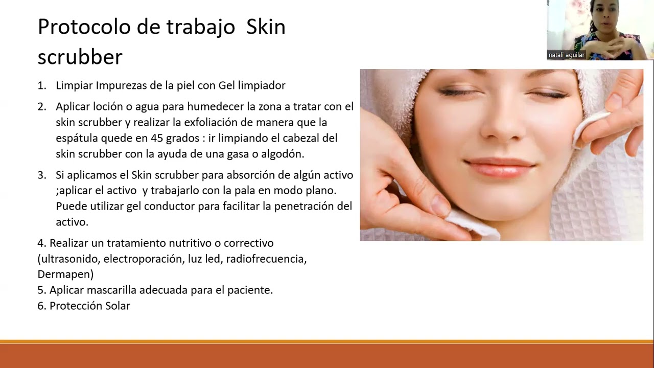 CLASE DE COSMIATRIA /SKIN SCRUBER Y MICRODERMOABRASIÓN