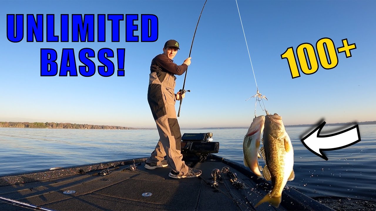 Catching 100 BASS on a TROPHY LAKE - High School Bass Fishing Tournament