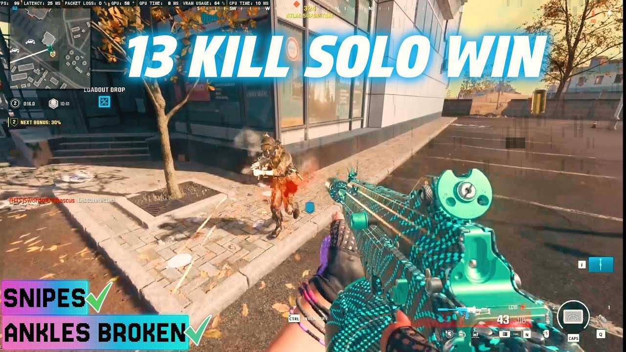 13 Kill Solo Win - Ankles Broken + Snipes - First Game on Today - Season 4 Verdansk 2025