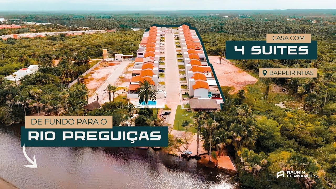 Casa de Condomínio nos Lençóis Maranhenses | 4 Suítes, Porteira Fechada, Beira-Rio em Barreirinhas!