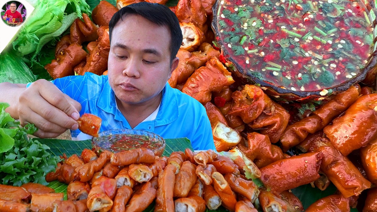 ไส้หมูอบกรอบหอมๆ นัวๆ แซ่บจ้วดสุดยอดคัก