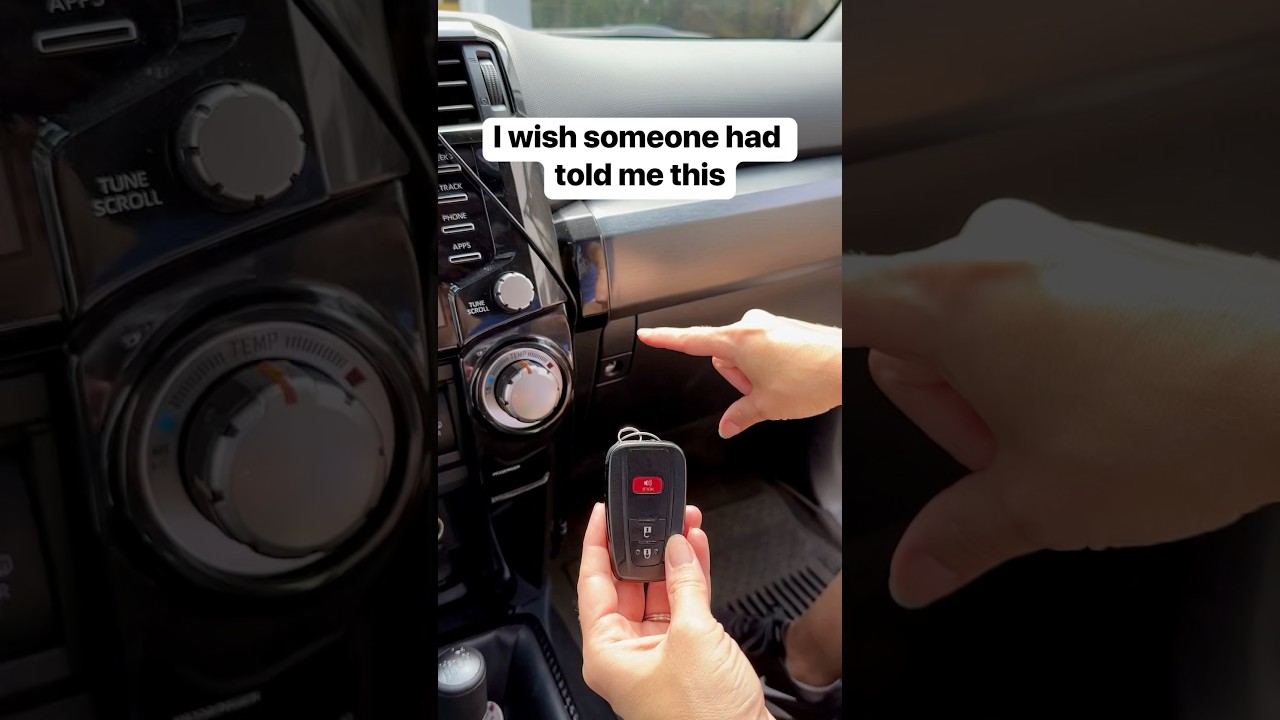 There&rsquo;s a key inside my car fob that can open and lock the glove box #car #truck #auto #keyfobs