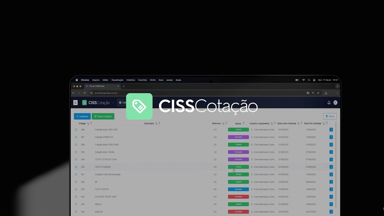 CISSCota&ccedil;&atilde;o: agilidade e flexibilidade nas negocia&ccedil;&otilde;es com fornecedores