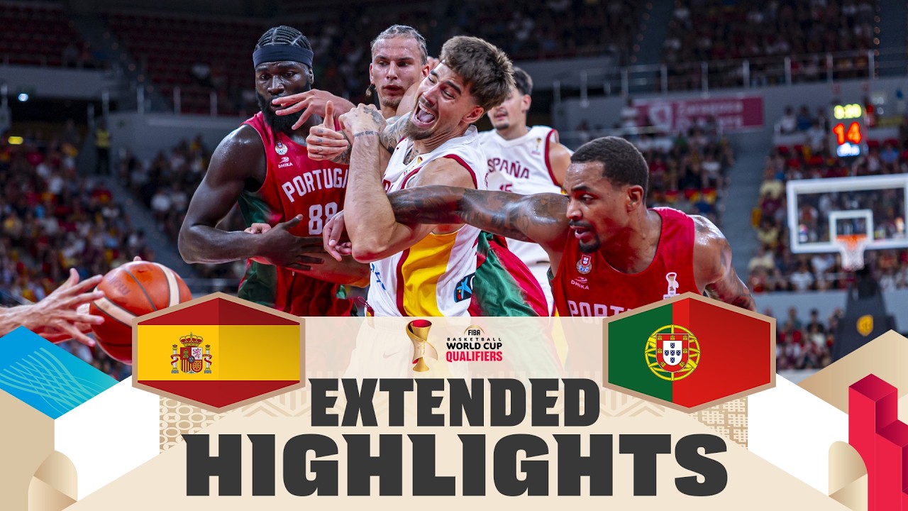 Spain 🇪🇸 v Portugal 🇵🇹 | Extended Highlights | FIBA Basketball World Cup 2027 European Qualifiers