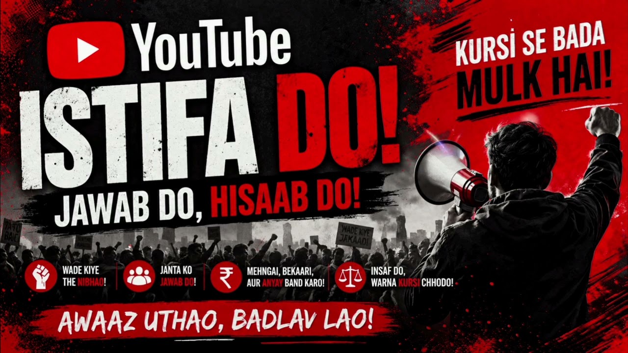 ISTIFA DO | ShahidKingRocco | Aggressive Protest Rap 2026 | Hindi Rap | Political Hip Hop