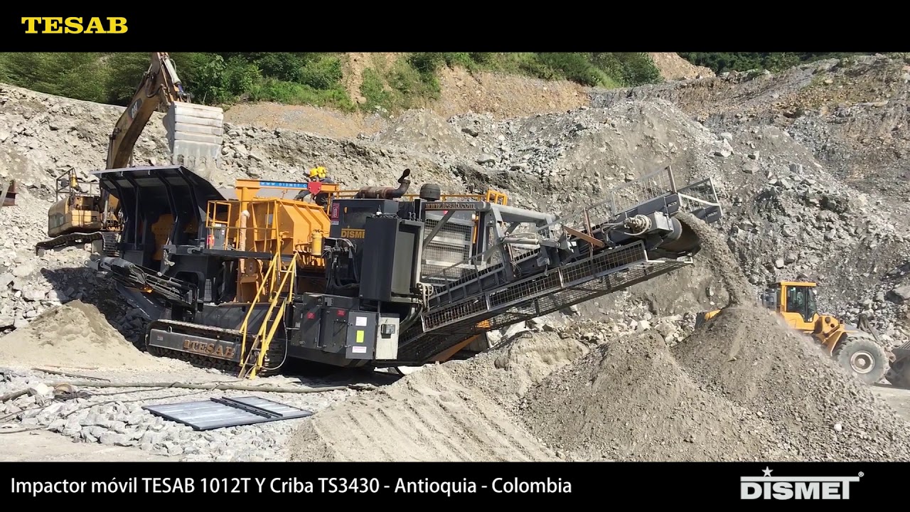 Impactor móvil TESAB 1012T Y Criba TS3430