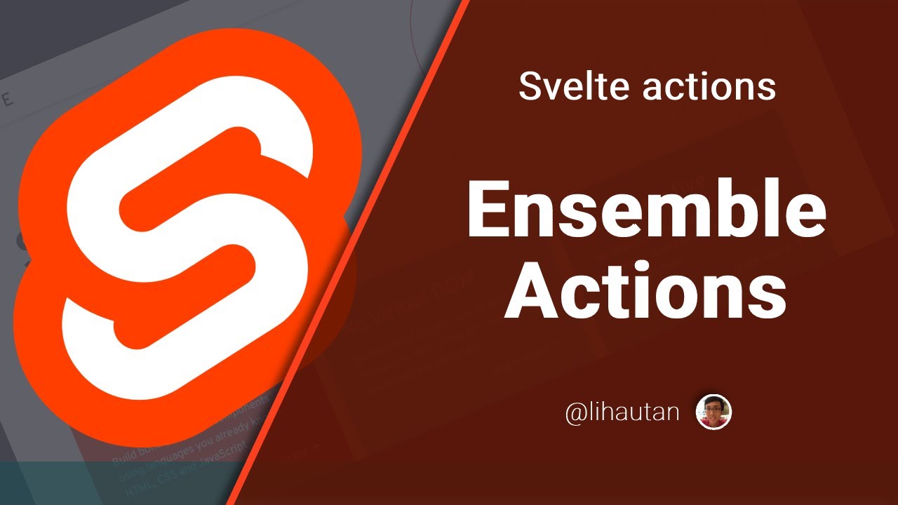 Svelte Actions: Ensemble Actions