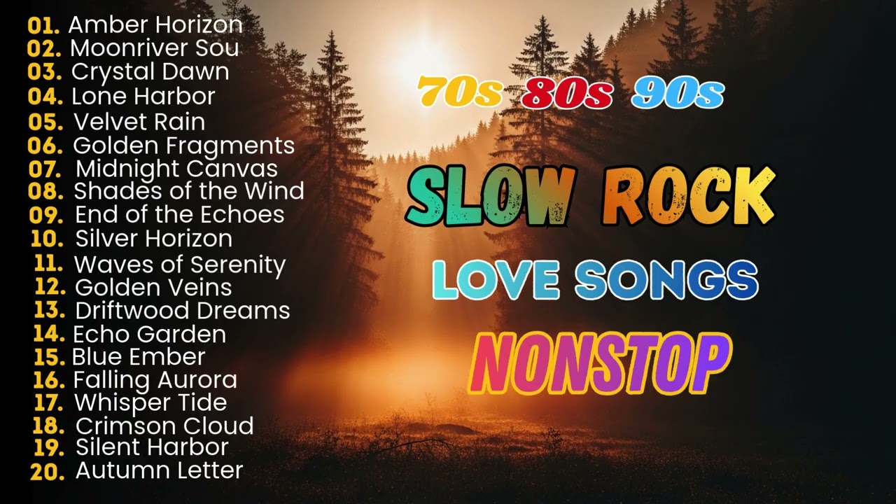 Slow Rock Love Songs Collection 70s 80s 90s | Legendary Romantic Rock Vibes