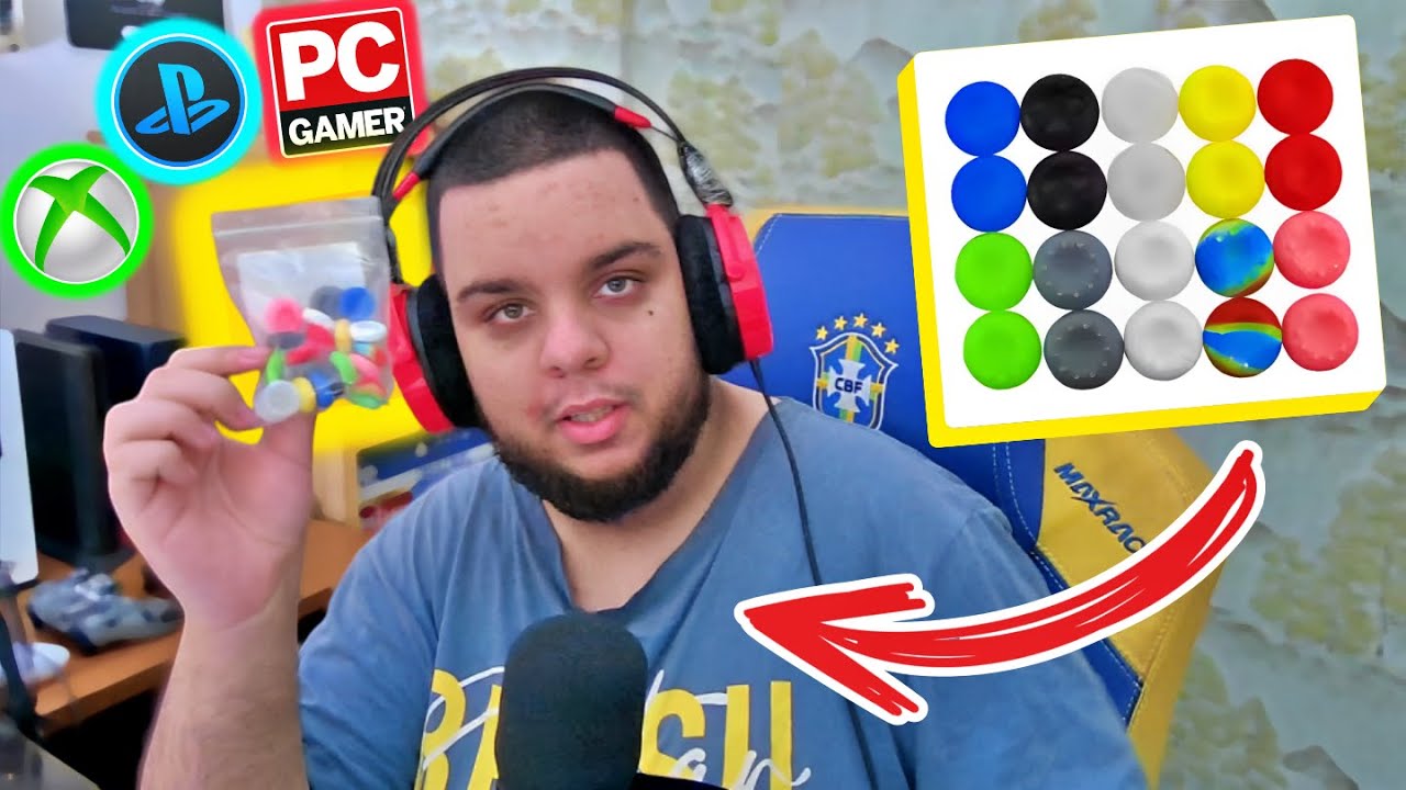 Essa ea MELHOR BORRACHINHA de ANALOGICO para os meus CONTROLES!