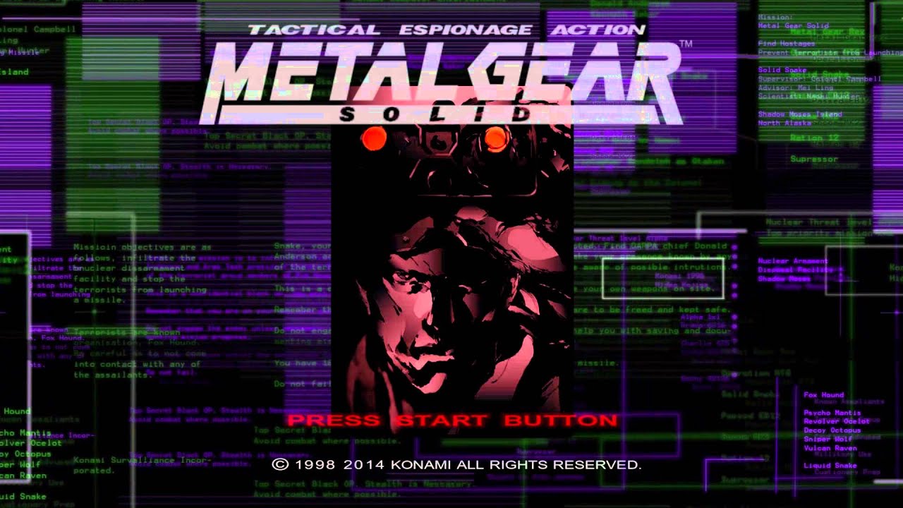 Metal Gear Solid: Title Screen - Full HD Remake