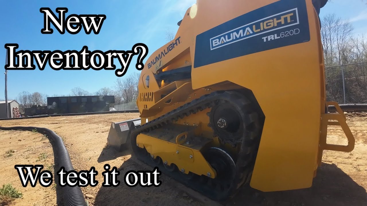 We test out a new Baumalight TRL620D mini skid steer. How did it do? Thoughts Reviews, will we stock