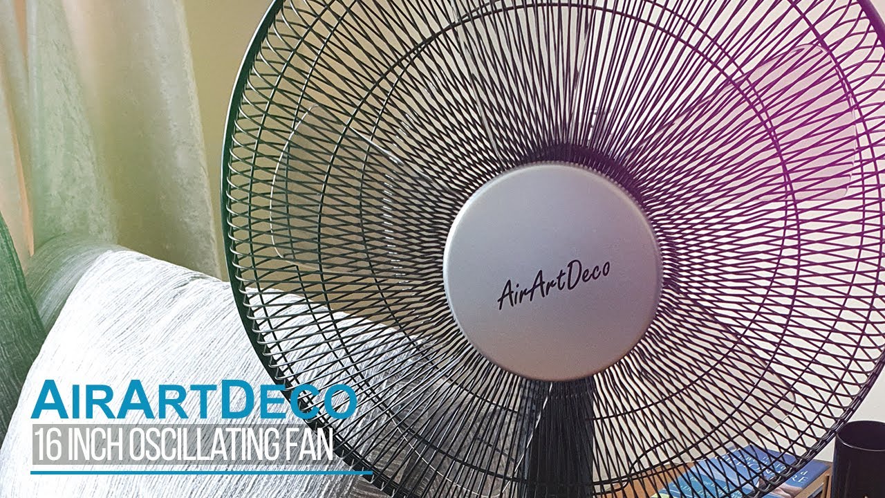 AirArtDeco 16 Inch Pedestal Standing Fan. Keep Cool