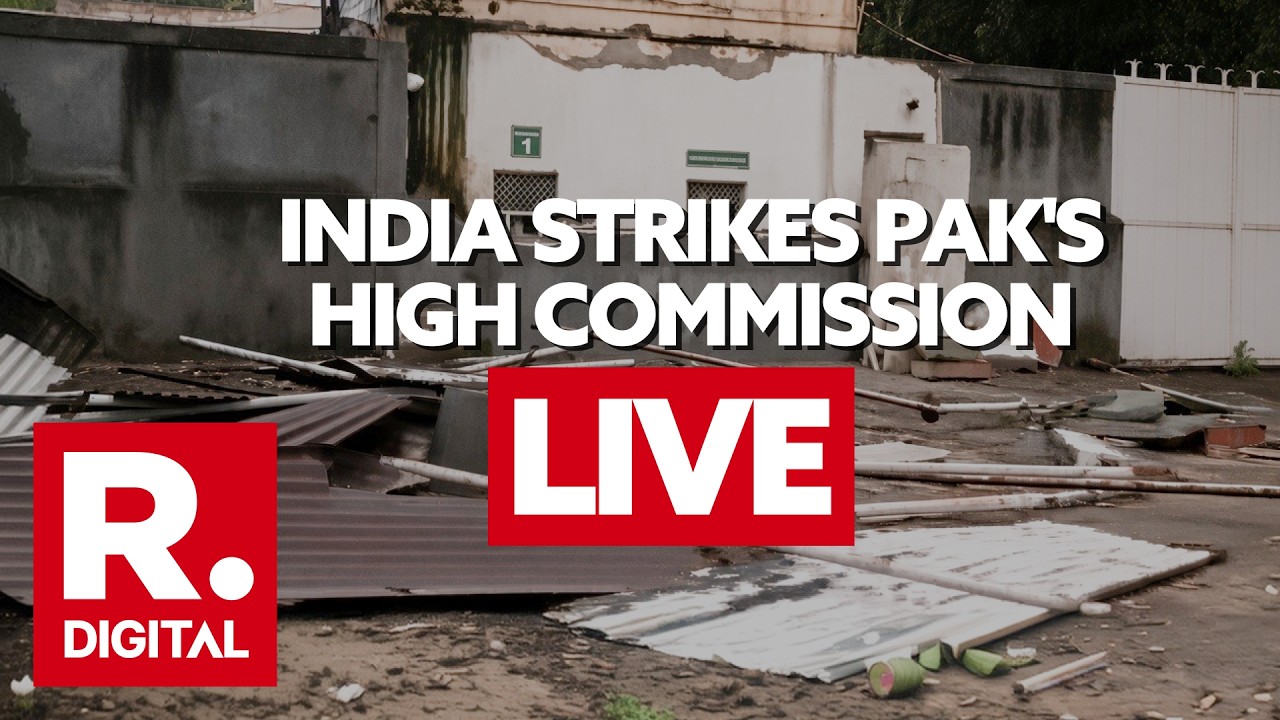 LIVE: India Removes Unauthorised Construction Outside Pakistan High Commission | New Delhi
