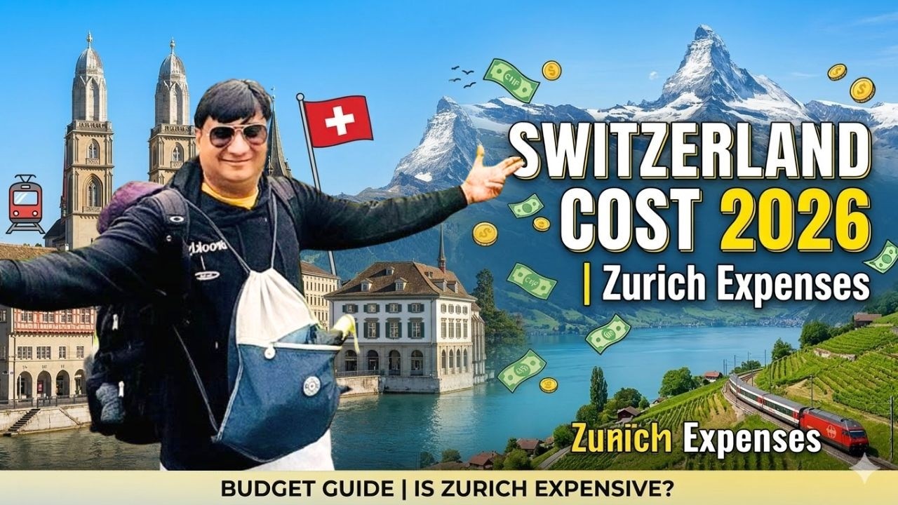Switzerland Travel Cost 2026 🇨🇭 | How Expensive is Zurich? Full Travel Vlog & Budget Guide
