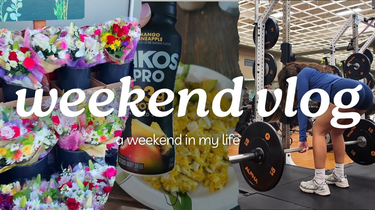 WEEKEND VLOG!! | Gym, Family Time & Cooking a Protein-Packed Meal