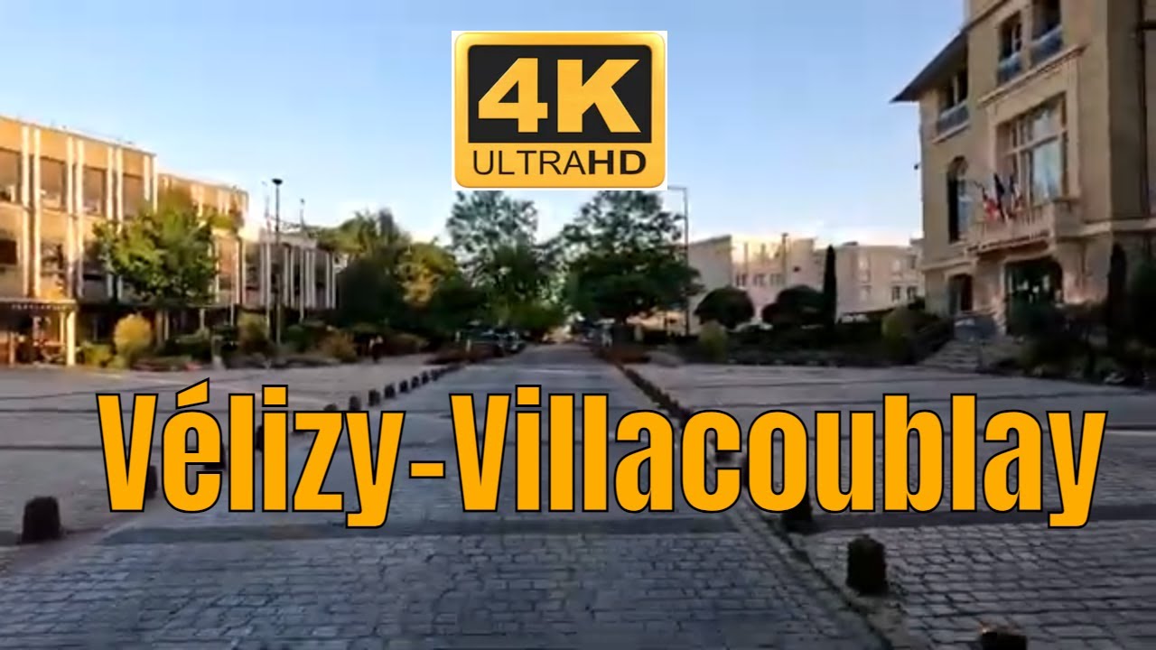 V&eacute;lizy-Villacoublay 4K - Driving- French region