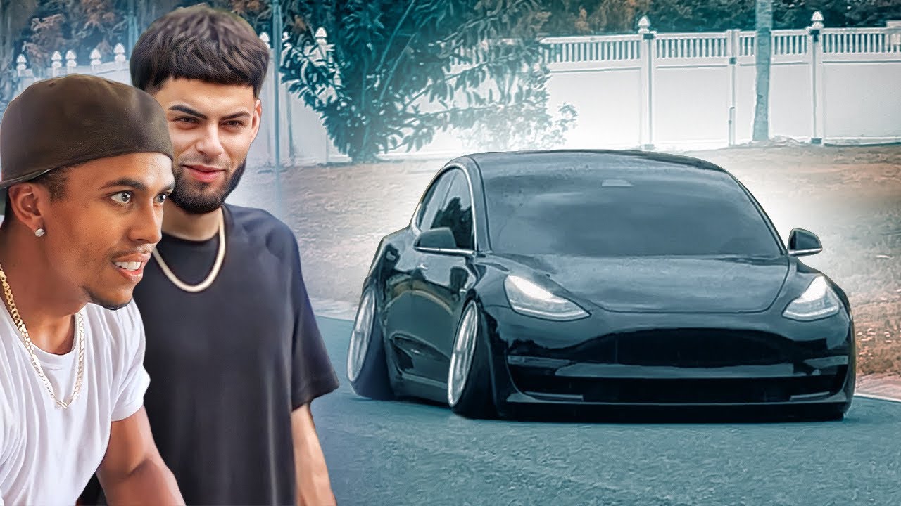 ADDING EXTREME CAMBER TO MY STANCED TESLA *NO AIR RIDE*
