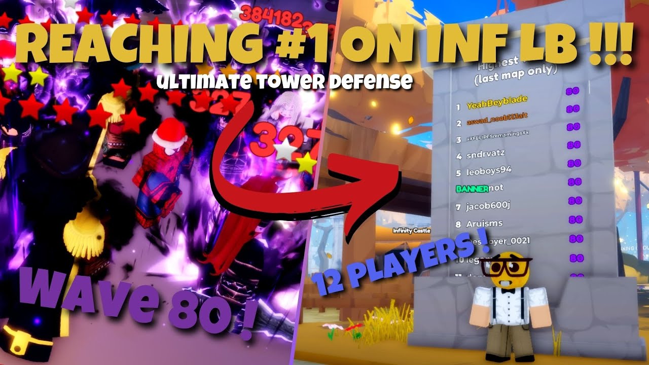 REACHING #1 On Infinite Leaderboard Ultimate Tower defense I Roblox