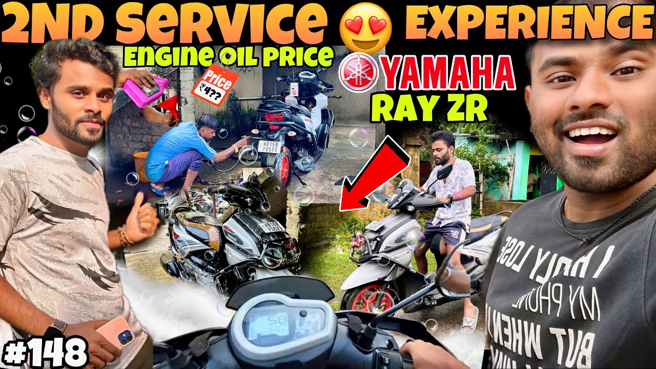 Yamaha Ray ZR 125 Hybrid Street Rally | second Service Experience | Engine Oil & Mobil Change