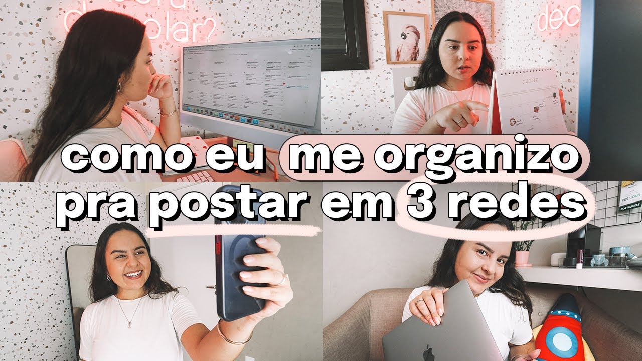 Minha Rotina Semanal (e Produtiva) Criando Conteúdo